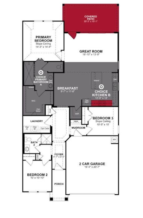 Beazer Homes - Cibola 1F Floorplan