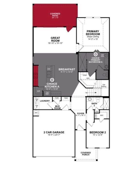 Beazer Homes - Messina 1F Floorplan