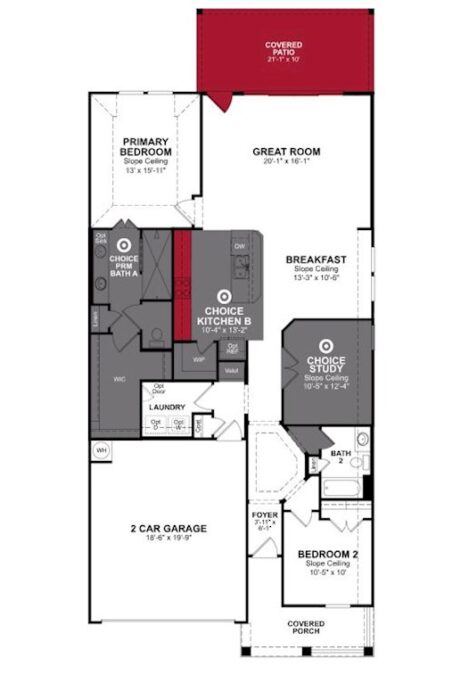 Beazer Homes - Reflection 1F Floorplan