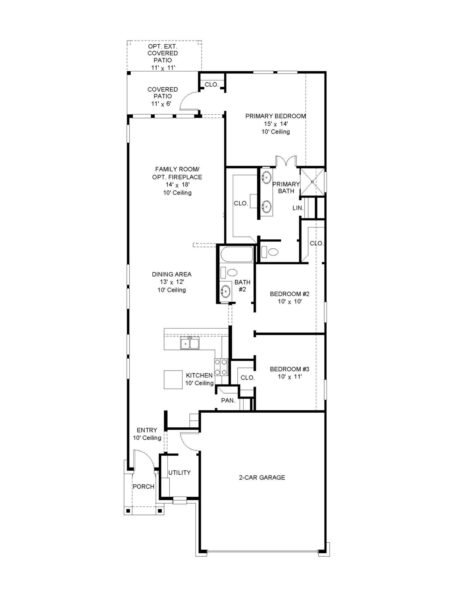 Perry Homes - The Groves 40′ - 1500W Floorplan