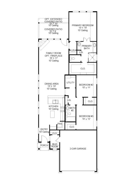 Perry Homes - The Groves 40′ - 1593W Floorplan