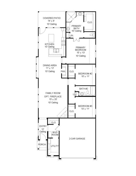 Perry Homes - The Groves 40′ - 1650W Floorplan