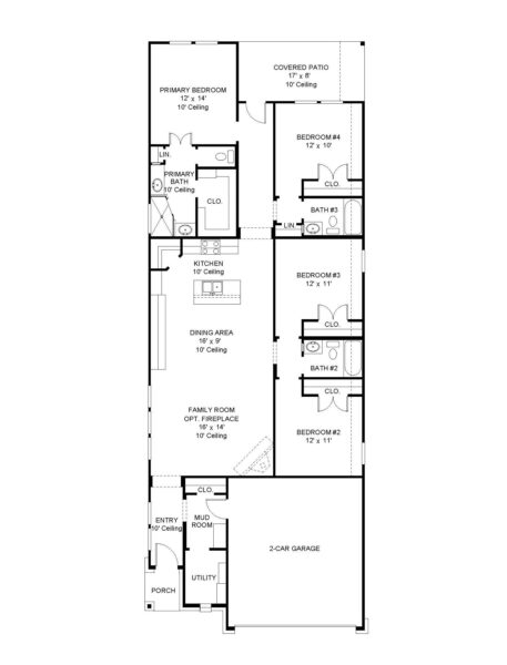 Perry Homes - The Groves 40′ - 1736W Floorplan