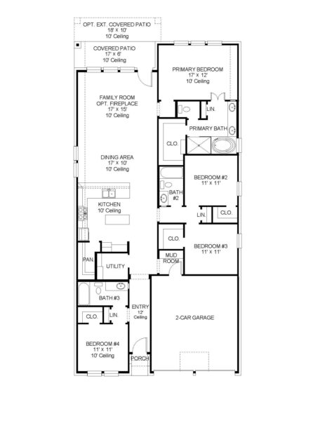 Perry Homes - The Groves 45′ - 1942W Floorplan