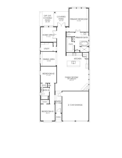 Perry Homes - The Groves 45′ - 2026W Floorplan