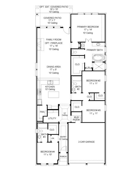 Perry Homes - The Groves 45′ - 2049W Floorplan