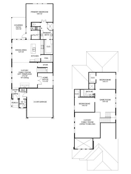 Perry Homes - The Groves 40′ - 2332W Floorplan