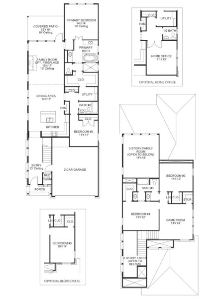 Perry Homes - The Groves 40′ - 2443W Floorplan