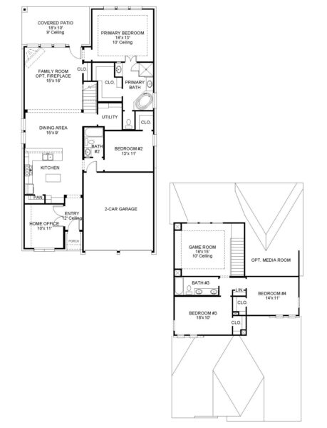 Perry Homes - The Groves 45′ - 2444W Floorplan